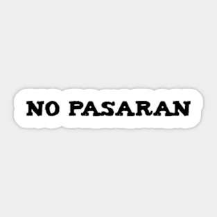 No Pasaran Sticker